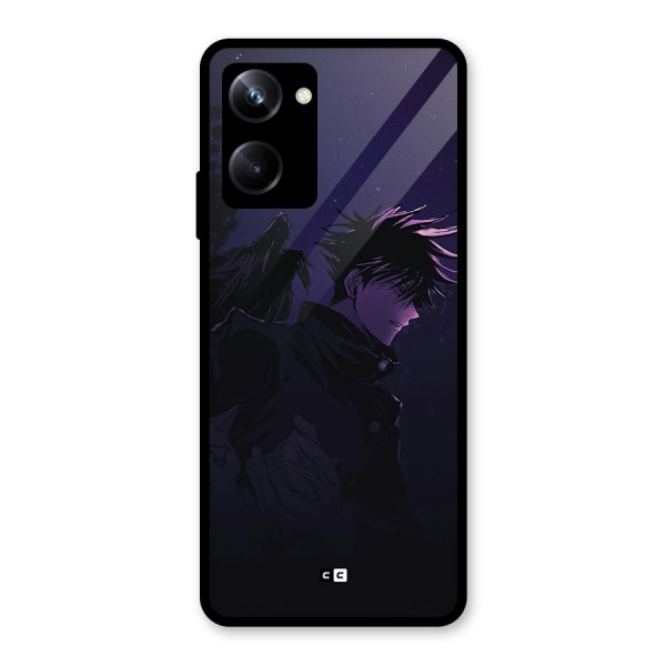 Fushiguro Demon Crows Glass Back Case for Realme 10 Pro