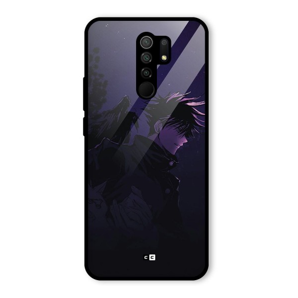 Fushiguro Demon Crows Glass Back Case for Redmi 9 Prime