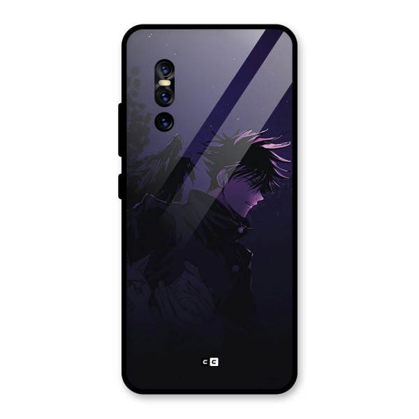 Fushiguro Demon Crows Glass Back Case for Vivo V15 Pro