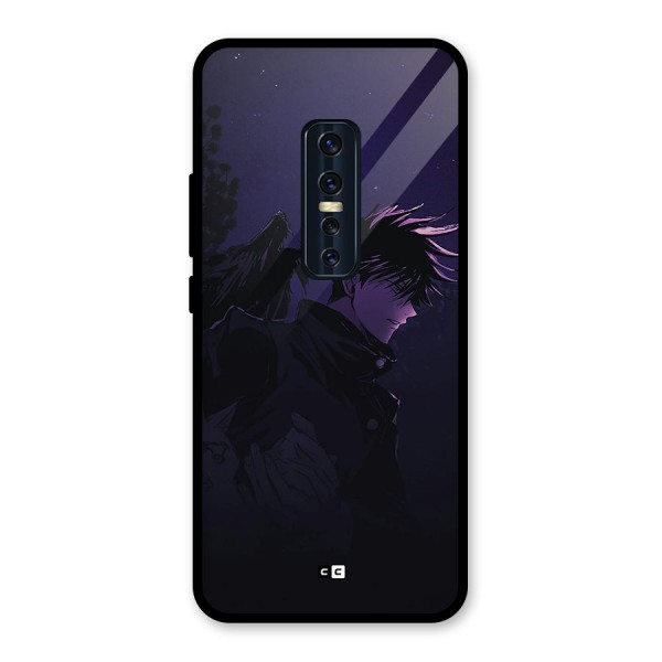 Fushiguro Demon Crows Glass Back Case for Vivo V17 Pro