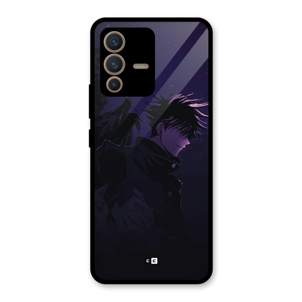 Fushiguro Demon Crows Glass Back Case for Vivo V23 5G