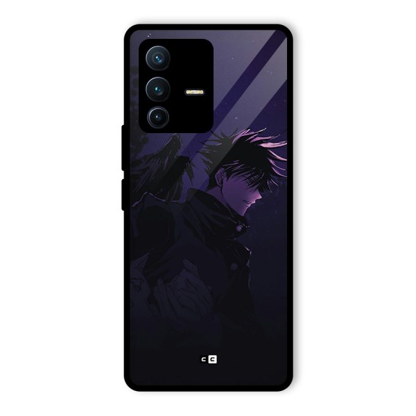 Fushiguro Demon Crows Glass Back Case for Vivo V23 Pro