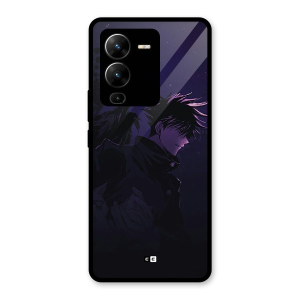 Fushiguro Demon Crows Glass Back Case for Vivo V25 Pro