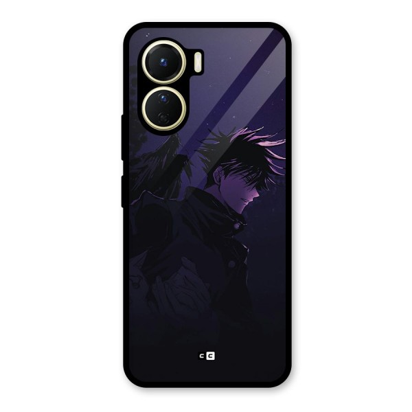 Fushiguro Demon Crows Glass Back Case for Vivo Y16