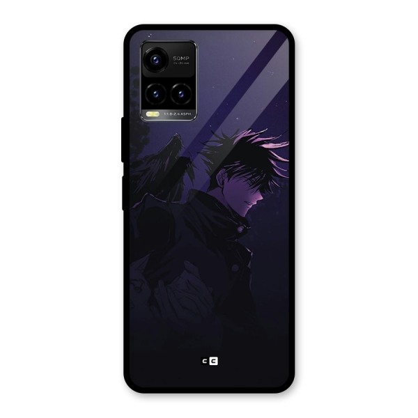 Fushiguro Demon Crows Glass Back Case for Vivo Y21 2021