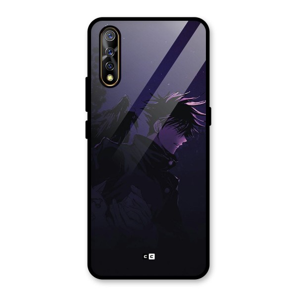 Fushiguro Demon Crows Glass Back Case for Vivo Z1x