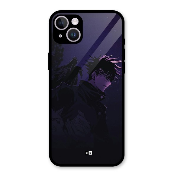 Fushiguro Demon Crows Glass Back Case for iPhone 14 Plus