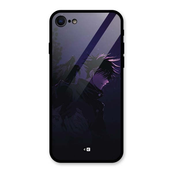 Fushiguro Demon Crows Glass Back Case for iPhone SE 2020