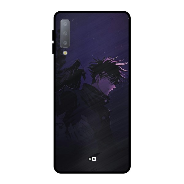 Fushiguro Demon Crows Metal Back Case for Galaxy A7 (2018)