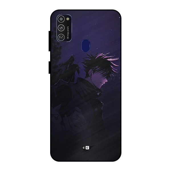 Fushiguro Demon Crows Metal Back Case for Galaxy M30s