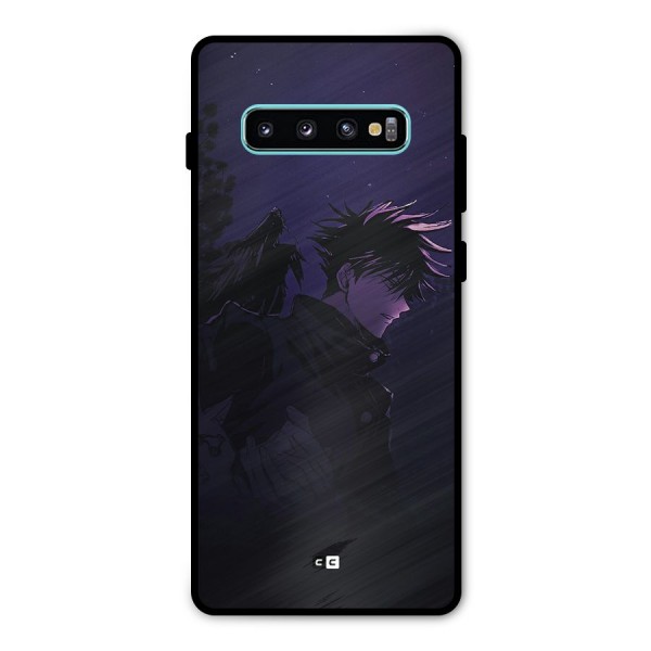 Fushiguro Demon Crows Metal Back Case for Galaxy S10 Plus