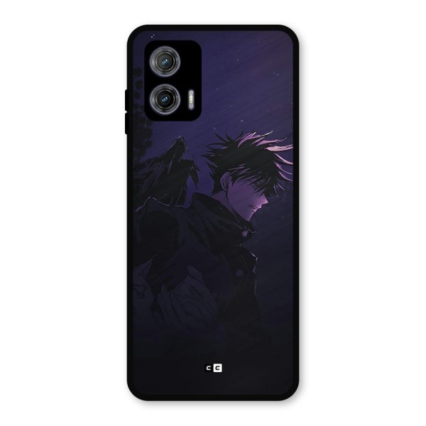 Fushiguro Demon Crows Metal Back Case for Moto G73