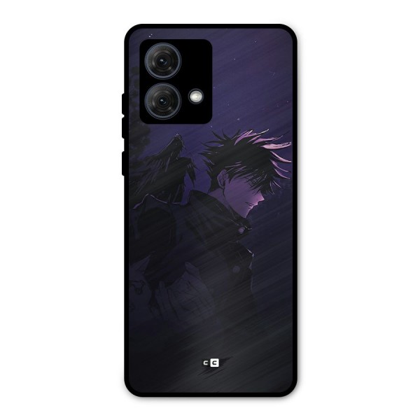 Fushiguro Demon Crows Metal Back Case for Moto G84