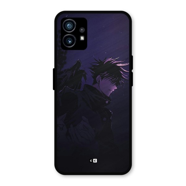 Fushiguro Demon Crows Metal Back Case for Nothing Phone 1