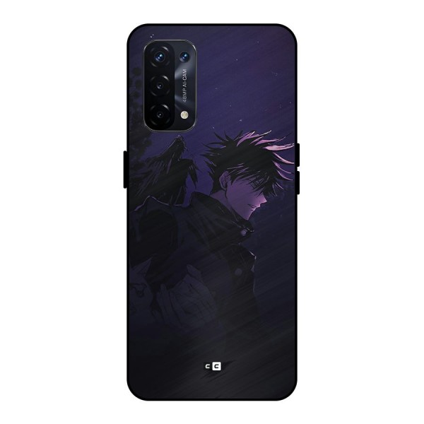 Fushiguro Demon Crows Metal Back Case for Oppo A74 5G