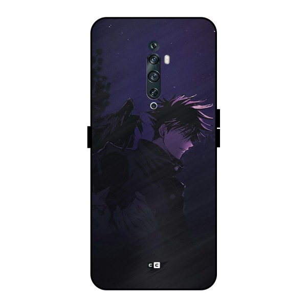 Fushiguro Demon Crows Metal Back Case for Oppo Reno2 F