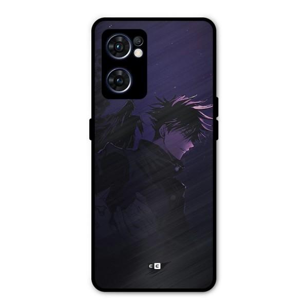 Fushiguro Demon Crows Metal Back Case for Oppo Reno7 5G