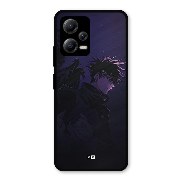 Fushiguro Demon Crows Metal Back Case for Poco X5