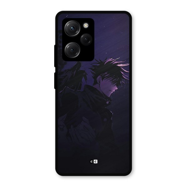 Fushiguro Demon Crows Metal Back Case for Poco X5 Pro