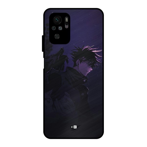 Fushiguro Demon Crows Metal Back Case for Redmi Note 10