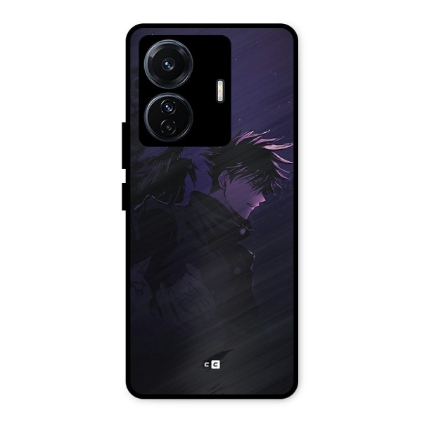 Fushiguro Demon Crows Metal Back Case for Vivo T1 Pro