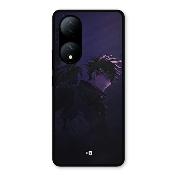 Fushiguro Demon Crows Metal Back Case for Vivo T2