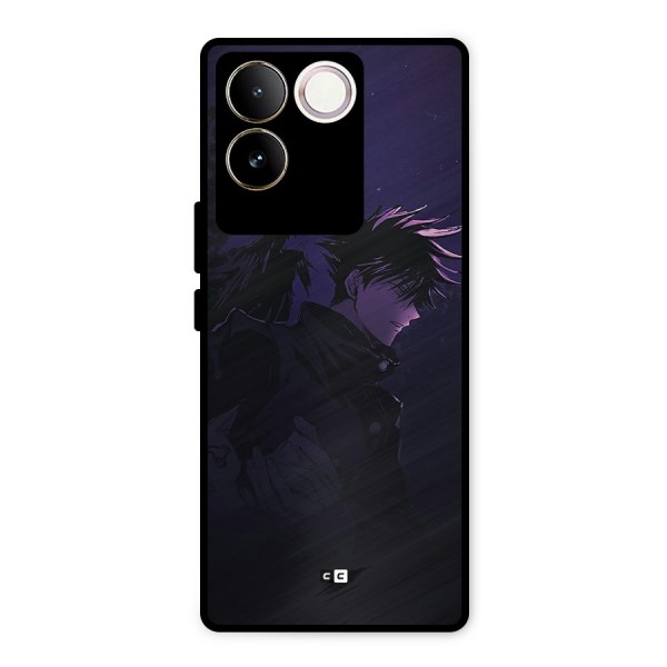 Fushiguro Demon Crows Metal Back Case for Vivo T2 Pro