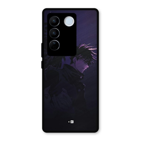 Fushiguro Demon Crows Metal Back Case for Vivo V27 Pro