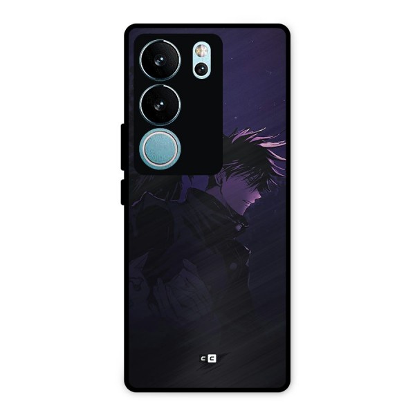 Fushiguro Demon Crows Metal Back Case for Vivo V29 Pro