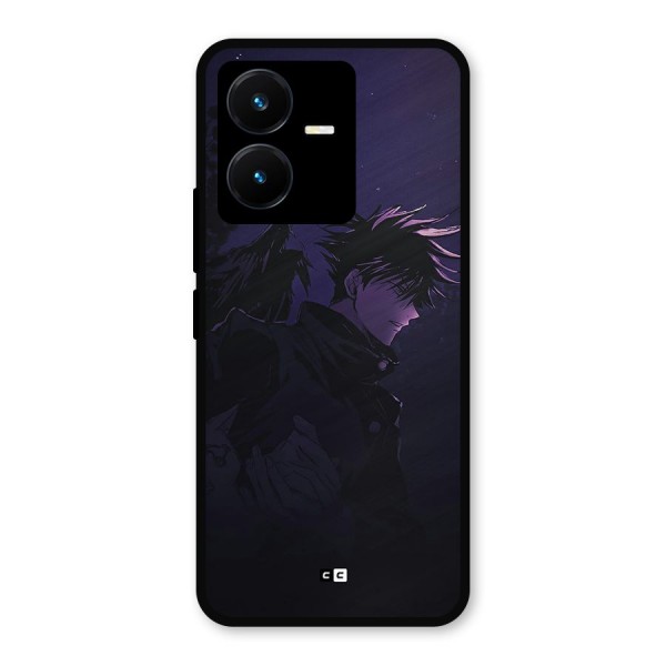 Fushiguro Demon Crows Metal Back Case for Vivo Y22s