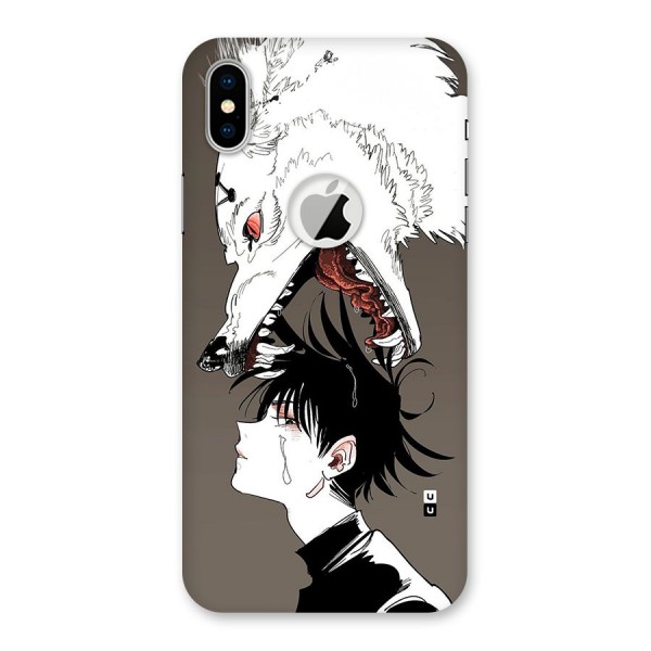 Fushiguro Demon Dog Back Case for iPhone X Logo Cut