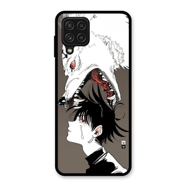 Fushiguro Demon Dog Glass Back Case for Galaxy A22 4G