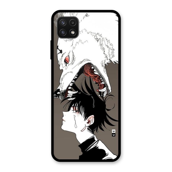 Fushiguro Demon Dog Glass Back Case for Galaxy A22 5G