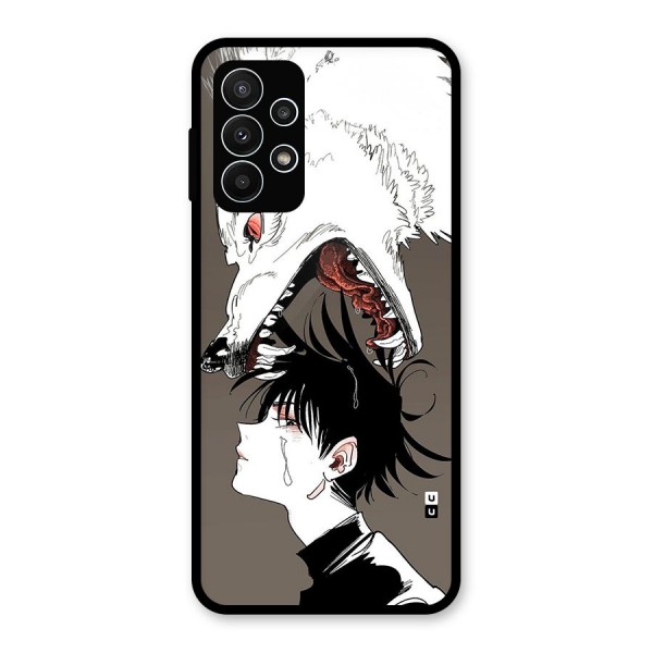 Fushiguro Demon Dog Glass Back Case for Galaxy A23