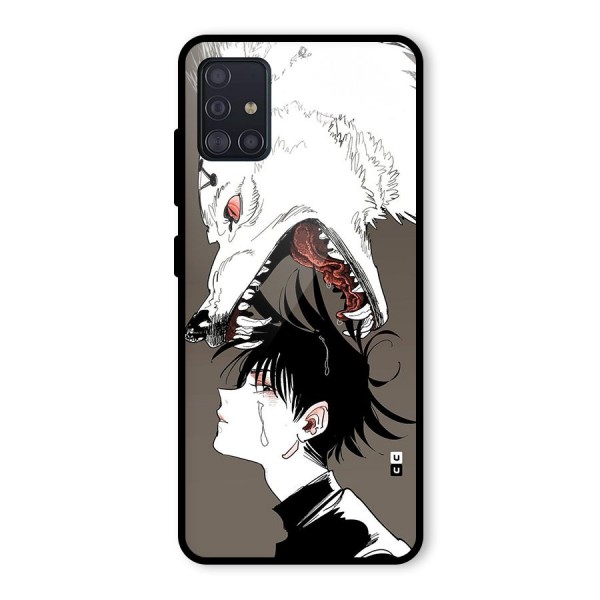 Fushiguro Demon Dog Glass Back Case for Galaxy A51