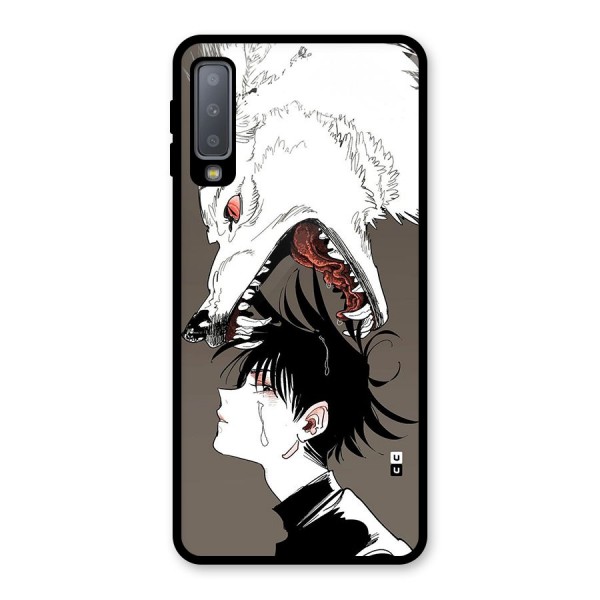 Fushiguro Demon Dog Glass Back Case for Galaxy A7 (2018)