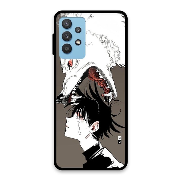 Fushiguro Demon Dog Glass Back Case for Galaxy M32 5G