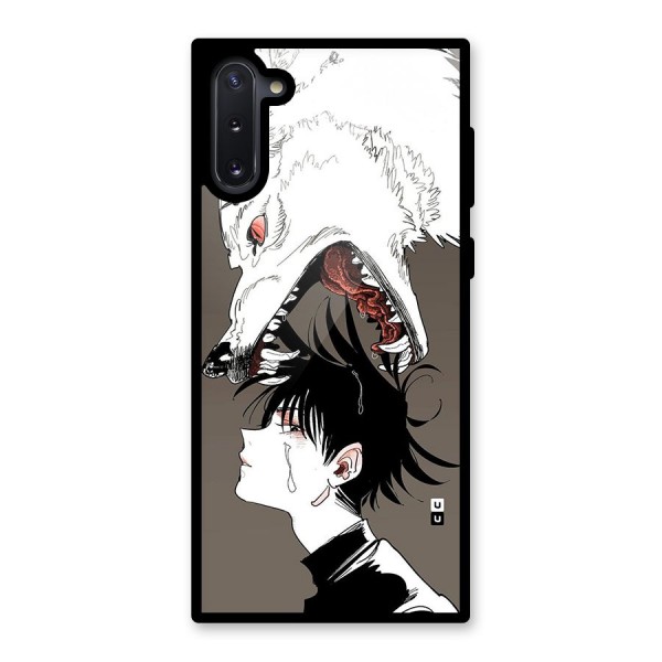 Fushiguro Demon Dog Glass Back Case for Galaxy Note 10