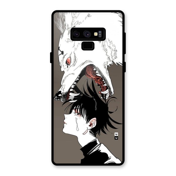 Fushiguro Demon Dog Glass Back Case for Galaxy Note 9