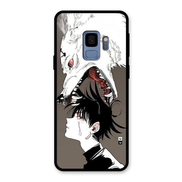 Fushiguro Demon Dog Glass Back Case for Galaxy S9