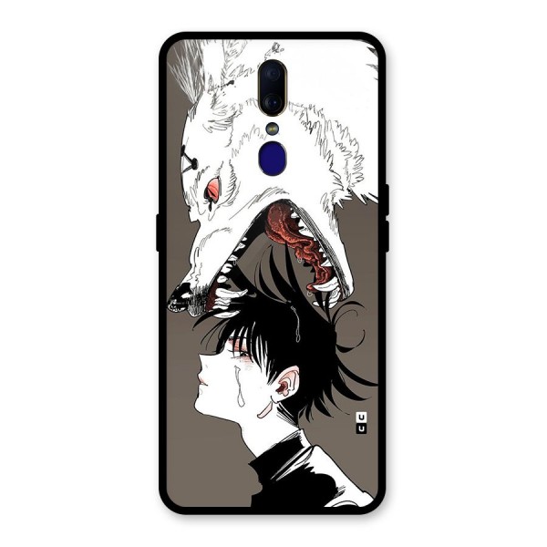 Fushiguro Demon Dog Glass Back Case for Oppo F11