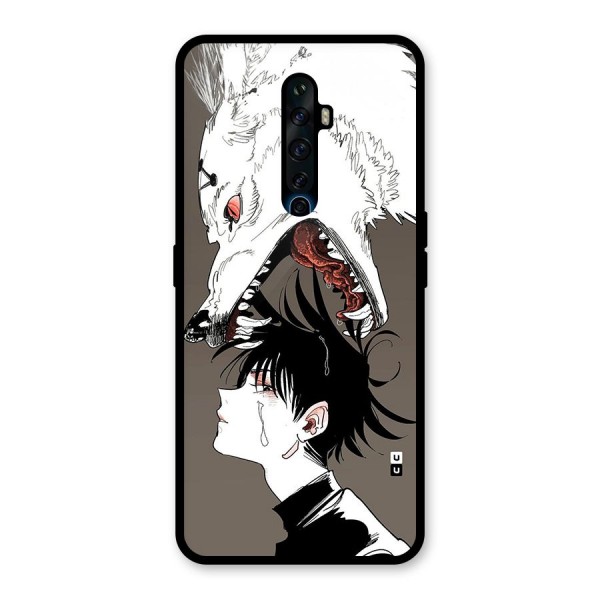 Fushiguro Demon Dog Glass Back Case for Oppo Reno2 F