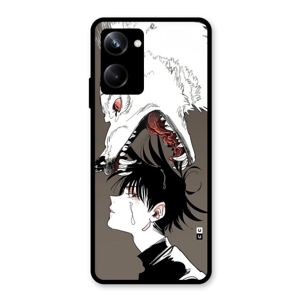 Fushiguro Demon Dog Glass Back Case for Realme 10 Pro