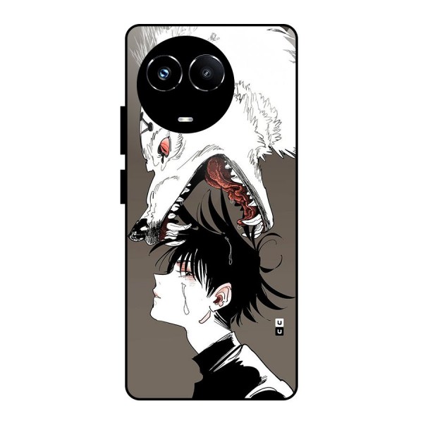 Fushiguro Demon Dog Glass Back Case for Realme 11X