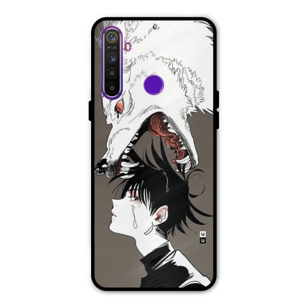 Fushiguro Demon Dog Glass Back Case for Realme 5s