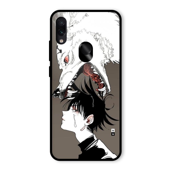 Fushiguro Demon Dog Glass Back Case for Redmi Note 7