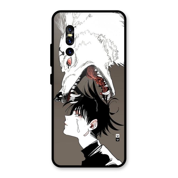 Fushiguro Demon Dog Glass Back Case for Vivo V15 Pro