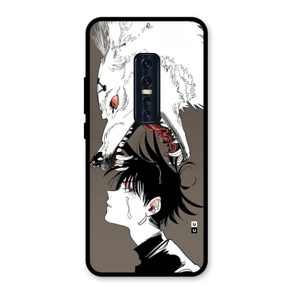 Fushiguro Demon Dog Glass Back Case for Vivo V17 Pro