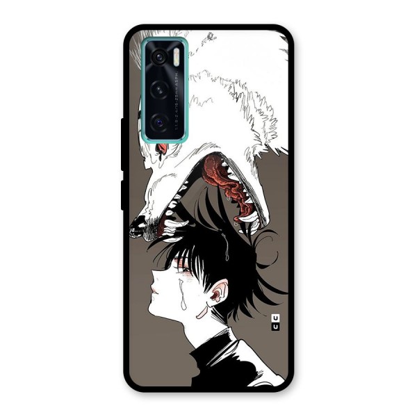 Fushiguro Demon Dog Glass Back Case for Vivo V20 SE