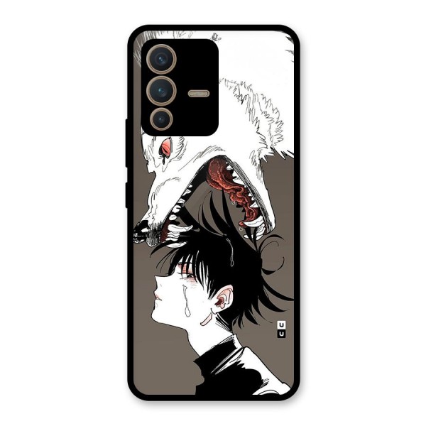 Fushiguro Demon Dog Glass Back Case for Vivo V23 5G